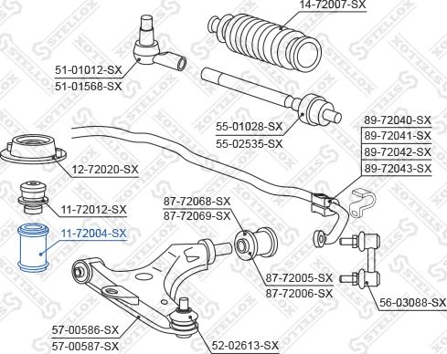 Stellox 11-72004-SX - Пильник амортизатора, захисний ковпак autozip.com.ua