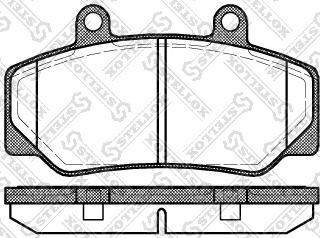 Stellox 187 020-SX - Гальмівні колодки, дискові гальма autozip.com.ua