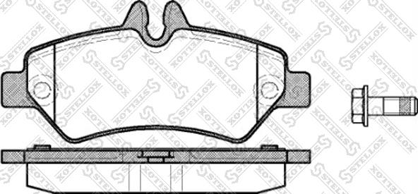 Stellox 1257 000-SX - Гальмівні колодки, дискові гальма autozip.com.ua