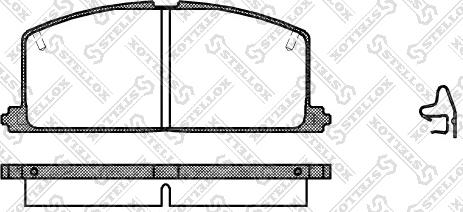 Stellox 178 004-SX - Гальмівні колодки, дискові гальма autozip.com.ua