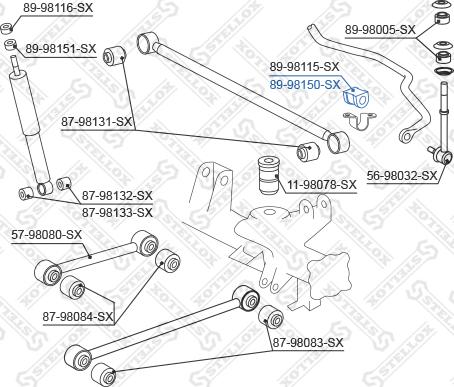 Stellox 89-98150-SX - Втулка, стабілізатор autozip.com.ua