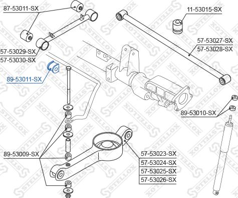 Stellox 89-53011-SX - Втулка, стабілізатор autozip.com.ua