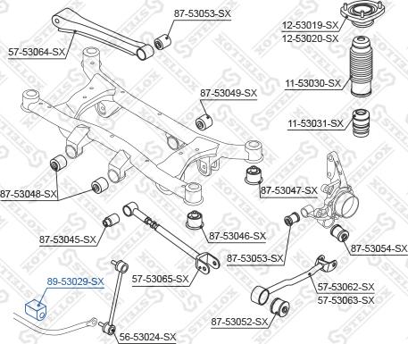 Stellox 89-53029-SX - Втулка, стабілізатор autozip.com.ua