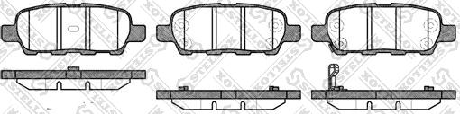 Stellox 890 012L-SX - Гальмівні колодки, дискові гальма autozip.com.ua