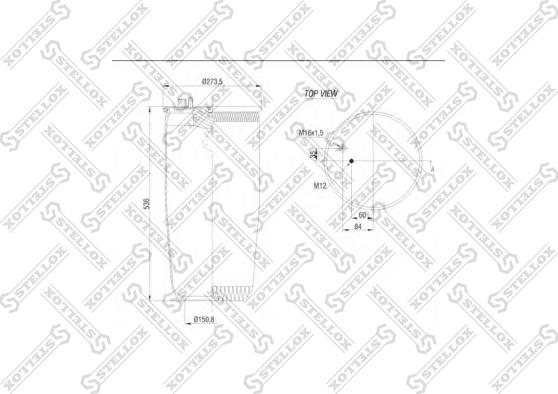 Stellox 84-00144-SX - Кожух пневматичної ресори autozip.com.ua