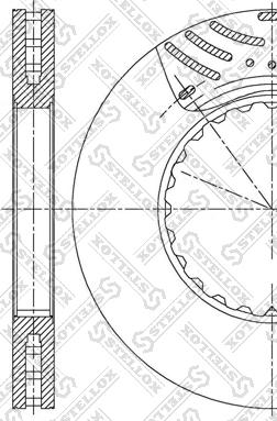 Stellox 85-00896-SX - Гальмівний диск autozip.com.ua