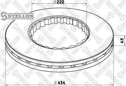 Stellox 85-00734-SX - Гальмівний диск autozip.com.ua