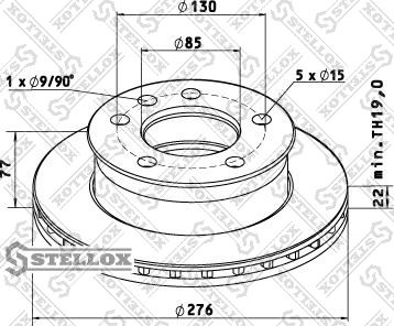 Stellox 85-00730-SX - Гальмівний диск autozip.com.ua