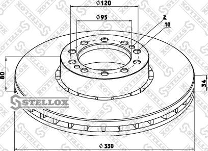 Stellox 85-00777-SX - Гальмівний диск autozip.com.ua
