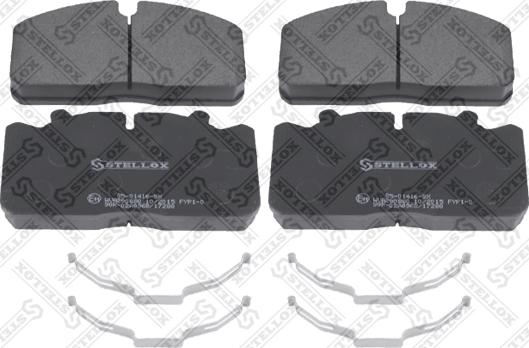 Stellox 85-01416-SX - Гальмівні колодки, дискові гальма autozip.com.ua
