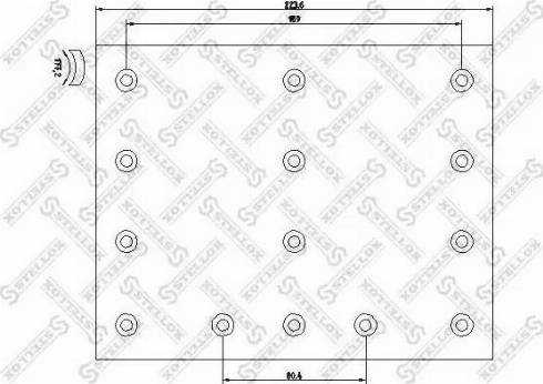 Stellox 85-01104-SX - Комплект гальмівних черевиків, барабанні гальма autozip.com.ua