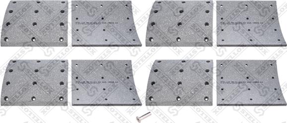 Stellox 85-01101-SX - Комплект гальмівних черевиків, барабанні гальма autozip.com.ua