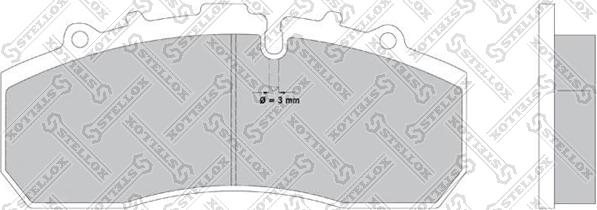 Stellox 85-11413-SX - Гальмівні колодки, дискові гальма autozip.com.ua