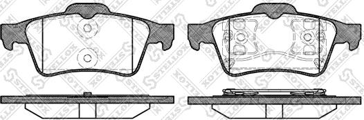 Stellox 853 000B-SX - Гальмівні колодки, дискові гальма autozip.com.ua