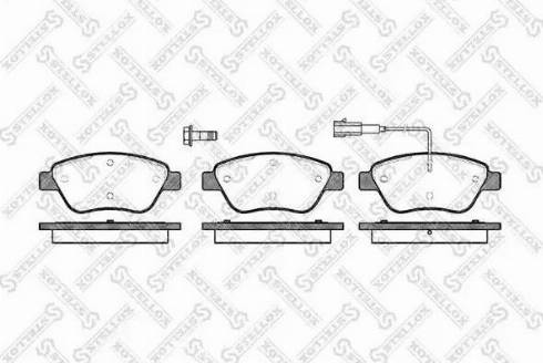 Stellox 869 001L-SX - Гальмівні колодки, дискові гальма autozip.com.ua