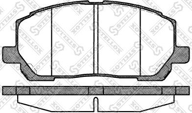 Stellox 866 000-SX - Гальмівні колодки, дискові гальма autozip.com.ua