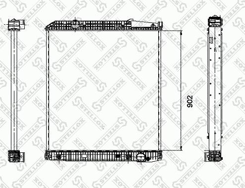 Stellox 81-03307-SX - Радіатор, охолодження двигуна autozip.com.ua