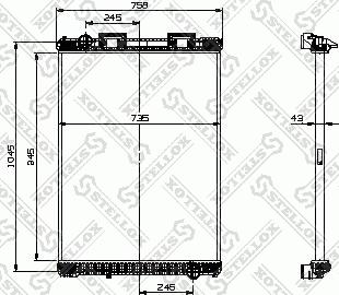 Stellox 81-03316-SX - Радіатор, охолодження двигуна autozip.com.ua