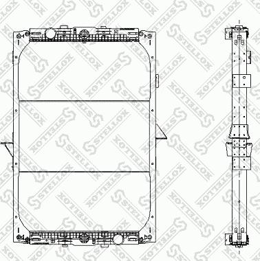 Stellox 81-03317-SX - Радіатор, охолодження двигуна autozip.com.ua