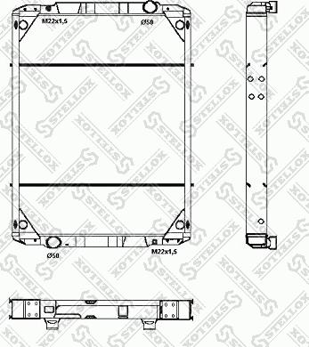 Stellox 81-03324-SX - Радіатор, охолодження двигуна autozip.com.ua