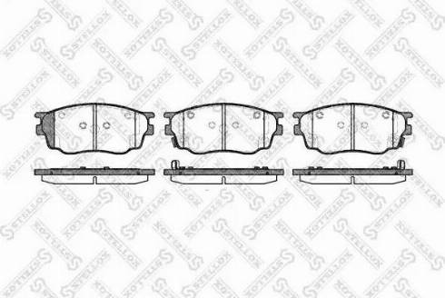 Stellox 811 022-SX - Гальмівні колодки, дискові гальма autozip.com.ua