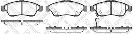 Stellox 886 001B-SX - Гальмівні колодки, дискові гальма autozip.com.ua