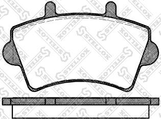 Stellox 830 000-SX - Гальмівні колодки, дискові гальма autozip.com.ua