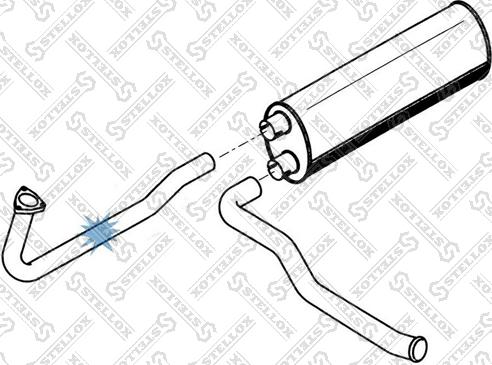 Stellox 82-03665-SX - Труба вихлопного газу autozip.com.ua