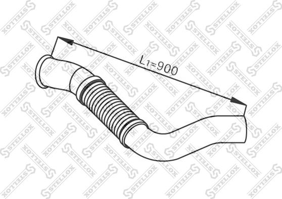 Stellox 82-03722-SX - Труба вихлопного газу autozip.com.ua