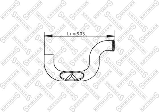 Stellox 82-03770-SX - Труба вихлопного газу autozip.com.ua