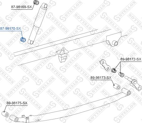 Stellox 87-98170-SX - Сайлентблок, важеля підвіски колеса autozip.com.ua