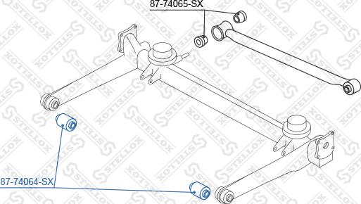 Stellox 87-74064-SX - Сайлентблок, важеля підвіски колеса autozip.com.ua