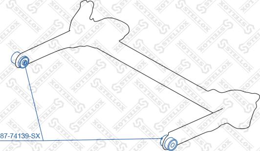 Stellox 87-74139-SX - Сайлентблок, важеля підвіски колеса autozip.com.ua