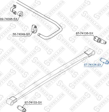 Stellox 87-74134-SX - Сайлентблок стійки, амортизатора autozip.com.ua