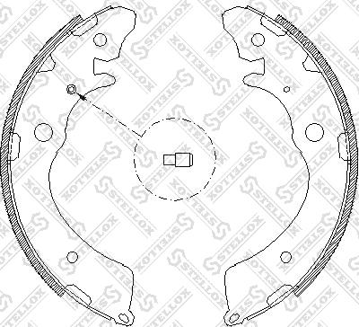 Stellox 394 100-SX - Комплект гальм, барабанний механізм autozip.com.ua