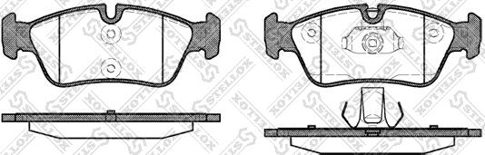 Stellox 395 040B-SX - Гальмівні колодки, дискові гальма autozip.com.ua