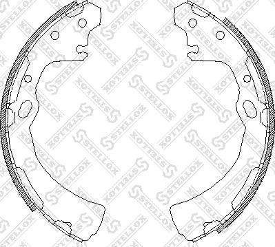 Stellox 395 100-SX - Комплект гальм, барабанний механізм autozip.com.ua