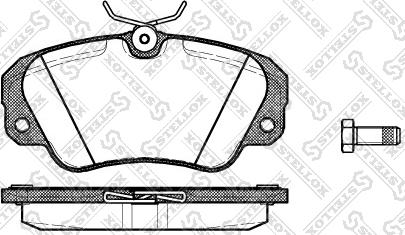 Stellox 393 000B-SX - Гальмівні колодки, дискові гальма autozip.com.ua