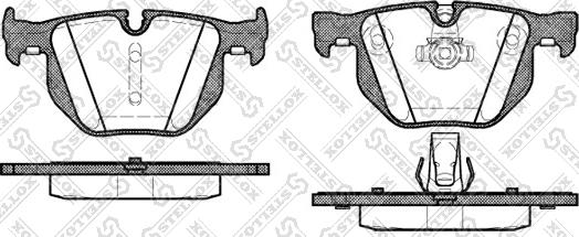 Stellox 392 060-SX - Гальмівні колодки, дискові гальма autozip.com.ua