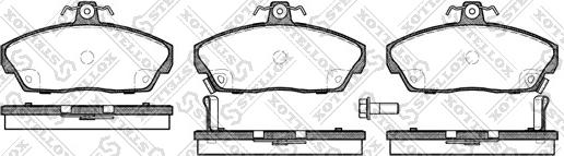 Stellox 348 002B-SX - Гальмівні колодки, дискові гальма autozip.com.ua