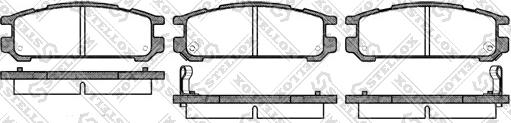 Stellox 353 002-SX - Гальмівні колодки, дискові гальма autozip.com.ua