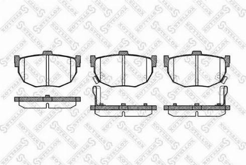 Stellox 305 032L-SX - Гальмівні колодки, дискові гальма autozip.com.ua