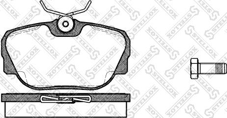 Stellox 307 000-SX - Гальмівні колодки, дискові гальма autozip.com.ua