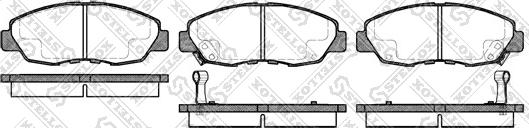 Stellox 335 002-SX - Гальмівні колодки, дискові гальма autozip.com.ua