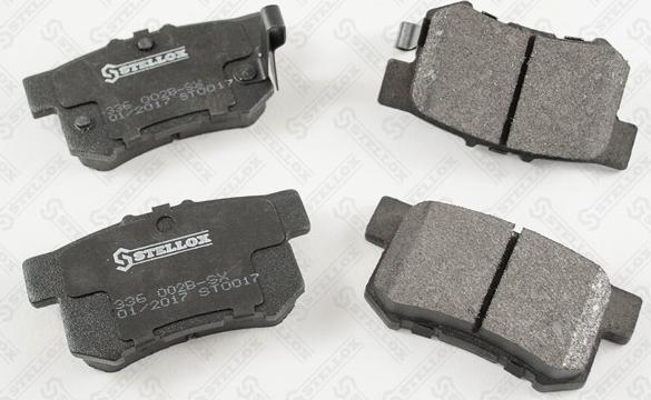 Stellox 336 002B-SX - Гальмівні колодки, дискові гальма autozip.com.ua