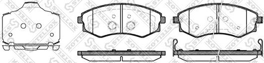 Stellox 329 003B-SX - Гальмівні колодки, дискові гальма autozip.com.ua