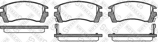 Stellox 374 002-SX - Гальмівні колодки, дискові гальма autozip.com.ua