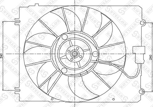 Stellox 29-99445-SX - Вентилятор, охолодження двигуна autozip.com.ua