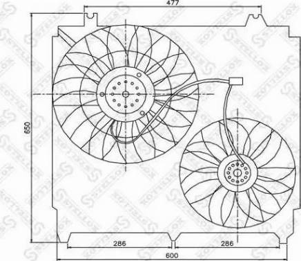 Stellox 29-99158-SX - Вентилятор, охолодження двигуна autozip.com.ua