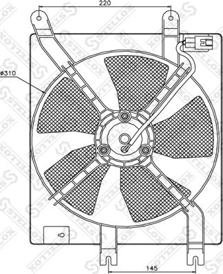 Stellox 29-99252-SX - Вентилятор, охолодження двигуна autozip.com.ua